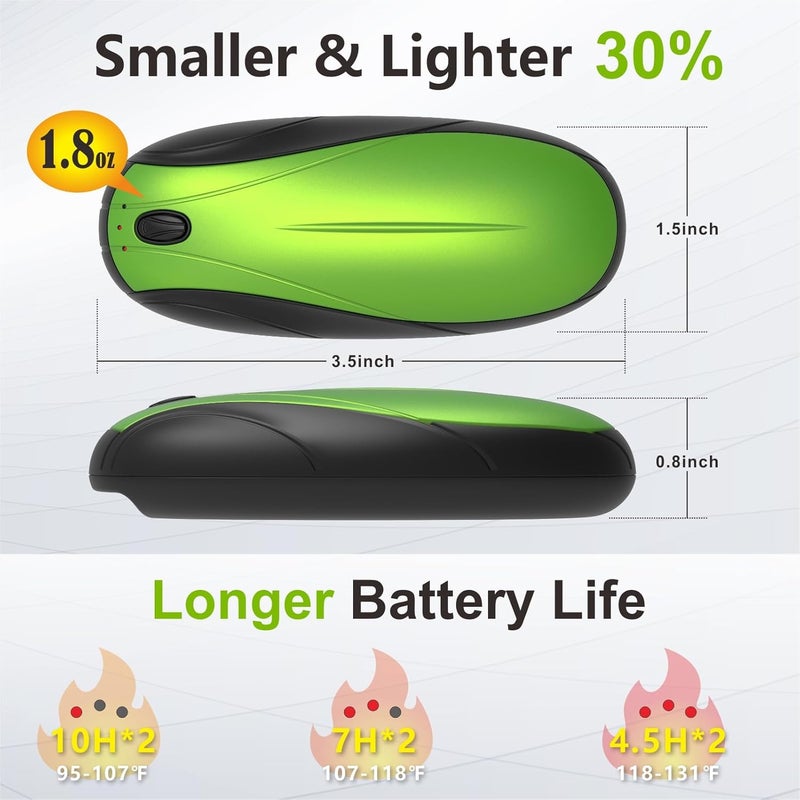 Yuegit Hand Warmers Rechargeable 2Pack,14000mAh Electric Hand Warmers with Charging Case,Quick Charge Portable Heater,Gifts for Christmas,Winter,Outdoor,Camping,Hunting Accessories - Image 5